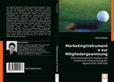 Buchcover von Marketinginstrumente zur Mitgliedergewinnung für Golfclubs