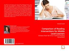 Bookcover of Comparison of Reading Interventions for Middle Level Learners