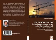 Buchcover von Zur Strafbarkeit von Submissionsabsprachen in Österreich und Deutschland