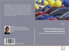 Portada del libro de Verkaufsförderung im Automobilmarketing