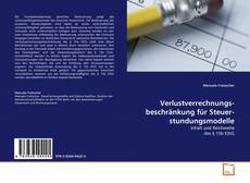 Bookcover of Verlustverrechnungs­beschränkung für Steuer­stundungs­modelle