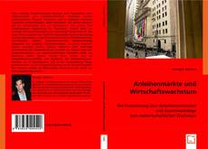 Buchcover von Anleihenmärkte und Wirtschaftswachstum