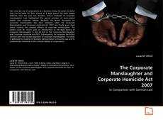 Portada del libro de The Corporate Manslaughter and Corporate Homicide Act 2007