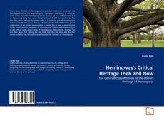 Portada del libro de Hemingway's Critical Heritage Then and Now