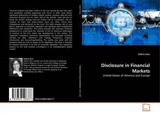 Portada del libro de Disclosure in Financial Markets