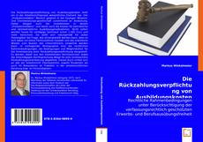 Buchcover von Die Rückzahlungsverpflichtung von Ausbildungskosten