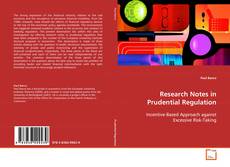 Capa do livro de Research Notes in Prudential Regulation 