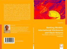 Buchcover von Banking Models: International Disclosures and Stock Returns