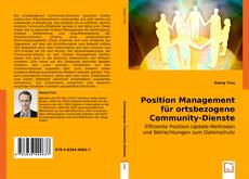 Buchcover von Position Management für ortsbezogene Community-Dienste