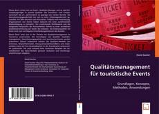 Qualitätsmanagement für touristische Events kitap kapağı