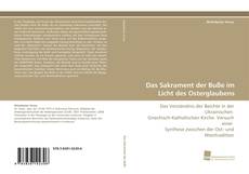 Capa do livro de Das Sakrament der Buße im Licht des Osterglaubens 