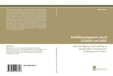 Portada del libro de Konfliktmanagement durch ECOWAS und SADC