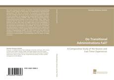 Portada del libro de Do Transitional Administrations Fail?