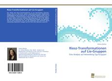 Portada del libro de Riesz-Transformationen auf Lie-Gruppen