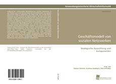 Portada del libro de Geschäftsmodell von sozialen Netzwerken