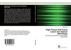 Portada del libro de High-Power CW Green Lasers for Optical Metrology