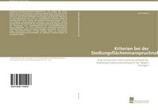 Portada del libro de Kriterien bei der Siedlungsflächeninanspruchnahme