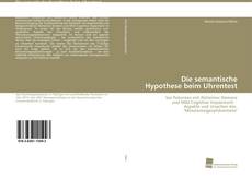 Portada del libro de Die semantische Hypothese beim Uhrentest