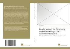 Copertina di Kundenwissen für Forschung und Entwicklung in der Automobilindustrie