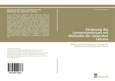 Portada del libro de Förderung des Leseverständnisses mit Methoden des reziproken Lehrens