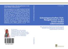 Portada del libro de Schreieigenschaften SGA-Neugeborener in den ersten beiden Lebenswochen