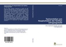 Copertina di Textverstehen von Hauptschülern der fünften Jahrgangsstufe