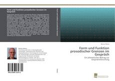 Copertina di Form und Funktion prosodischer Grenzen im Gespräch