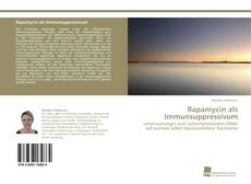 Bookcover of Rapamycin als Immunsuppressivum