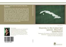 Portada del libro de Diversity in the Cuban bat species, Macrotus waterhousii