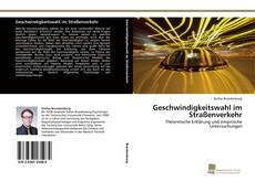 Couverture de Geschwindigkeitswahl im Straßenverkehr