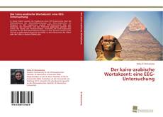 Portada del libro de Der kairo-arabische Wortakzent: eine EEG-Untersuchung