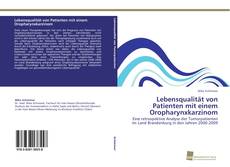 Couverture de Lebensqualität von Patienten mit einem Oropharynxkarzinom