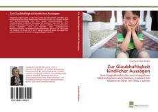 Capa do livro de Zur Glaubhaftigkeit kindlicher Aussagen 