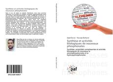 Buchcover von Synthèse et activités biologiques de nouveaux phosphonates