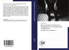 De la pensée de Denis de Rougemont à la citoyenneté européenne kitap kapağı