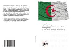 Portada del libro de Littérature, langue et langage en Algérie :