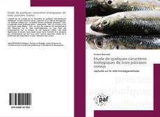 Buchcover von Etude de quelques caractères biologiques de trois poissons osseux