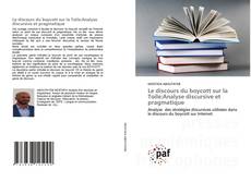 Capa do livro de Le discours du boycott sur la Toile:Analyse discursive et pragmatique 