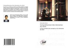 Bookcover of Compréhension des domaines du droit