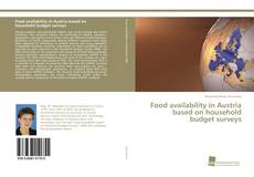 Portada del libro de Food availability in Austria based on household budget surveys