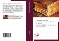 Capa do livro de L'essor des langues vernaculaires dans les chartes de Ninove 