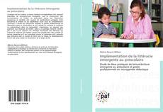 Capa do livro de Implémentation de la littéracie émergente au préscolaire 