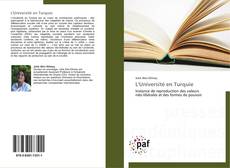 L'Université en Turquie kitap kapağı