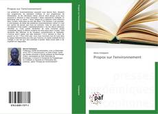 Buchcover von Propos sur l'environnement