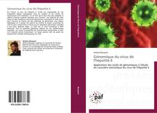 Capa do livro de Génomique du virus de l'hépatite E 