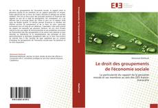 Capa do livro de Le droit des groupements de l'économie sociale 