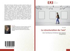 La structuration du "son" kitap kapağı