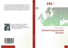 Quelle(s) langue(s) pour l'Europe? kitap kapağı