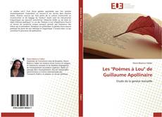 Capa do livro de Les "Poèmes à Lou" de Guillaume Apollinaire 