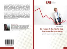 Bookcover of Le rapport d’activité des instituts de formation